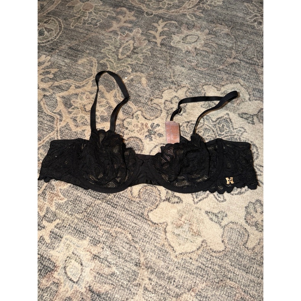 Savage X Fenty Black Lace Lingerie Bra